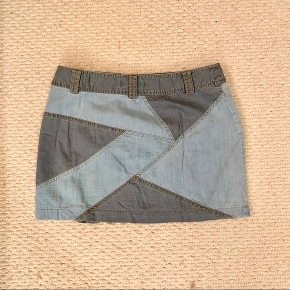 Patchwork Mini Skirt - Picture 2 of 3